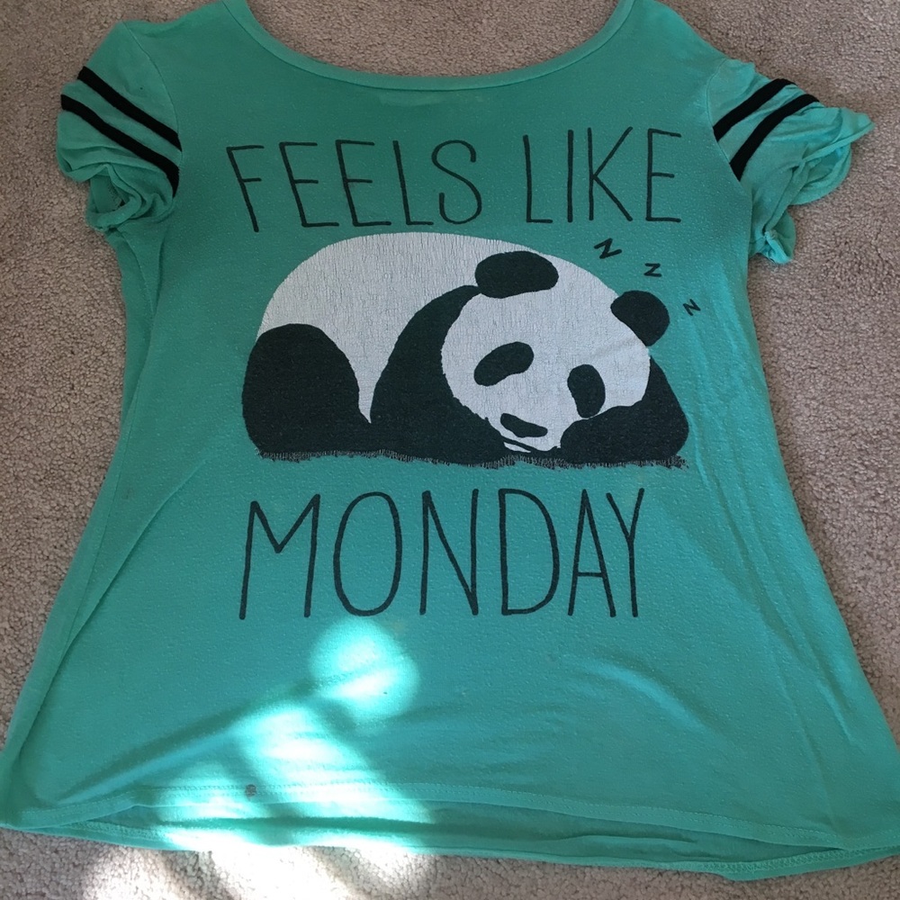full tilt women’s light blue jersey top